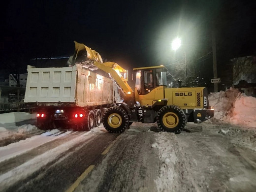 Из Иванова за сутки вывезли более 5,5 тысяч кубометров снега